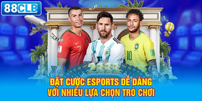 Đặt cược Esports dễ dàng với nhiều lựa chọn trò chơi.