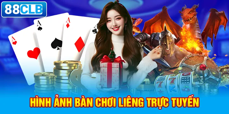 Hình ảnh bàn chơi Liêng trực tuyến.